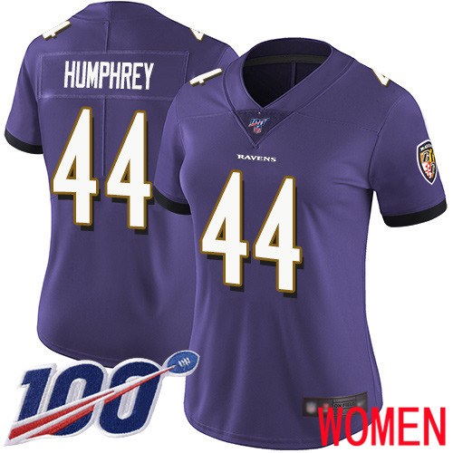 Baltimore Ravens Limited Purple Women Marlon Humphrey Home Jersey NFL Football #44 100th Season Vapor Untouchable